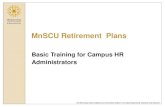 MnSCU Retirement  Plans