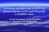 Screening and detection of scFV fragments specific to HA and NP protein of H5N1 virus