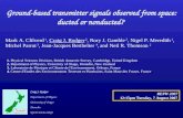 Ground-based transmitter signals observed from space: ducted or nonducted?