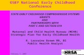 STATE EARLY CHILDHOOD COMPREHENSIVE SYSTEMS GRANTS  AND  PARTNERSHIPS WITH  PART C AND SECTION 619
