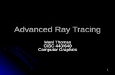 Advanced Ray Tracing