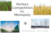 Perfect Competition vs. Monopoly