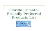 Florida Climate-Friendly Preferred Products List