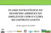 PLANO ESTRATÉGICO DE NEGÓCIOS AMBIENTAIS AMIGÁVEIS COM O CLIMA NO ESPÍRITO SANTO