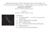 Outline: Introduction  -  D G from proton-proton interactions STAR Detector at RHIC