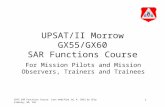 UPSAT/II Morrow GX55/GX60 SAR Functions Course