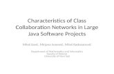 Characteristics of Class Collaboration Networks in Large Java Software Projects