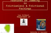 Features of Jamming in Frictionless & Frictional Packings