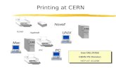 Printing at CERN