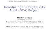 Introducing the Digital City Audit (DCA) Project