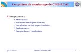 Le système de monitorage de CMS-ECAL