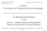CS317  Concepts of Programming Languages