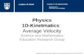 Physics 1D-Kinetmatics :  Average Velocity