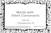 Words with  Silent Consonants