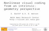 Nonlinear visual coding from an intrinsic-geometry perspective
