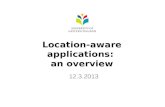 Location-aware applications:  an overview
