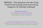 PERUN - The System for the Crop Yield Forecasting and Assessing Impacts of Climate Change