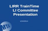 LIRR TrainTime   LI Committee Presentation