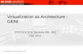Virtualization as Architecture - GENI