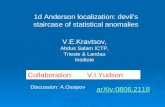 1d Anderson localization: devil’s staircase of statistical anomalies