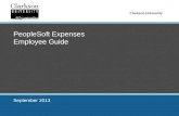 PeopleSoft Expenses Employee Guide