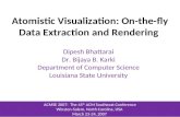 Atomistic Visualization: On-the-fly Data Extraction and Rendering