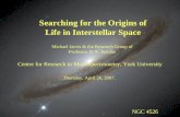 Searching for the Origins of Life in Interstellar Space