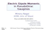 Electric Dipole Moments in PseudoDirac Gauginos