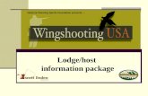 Lodge/host  information package