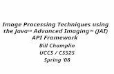 Image Processing Techniques using the Java TM  Advanced Imaging TM  (JAI) API Framework