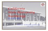 California  State University  Northridge 캘리포니아 주립대학 ( 노스리지 )