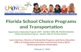 Florida School Choice Programs and Transportation