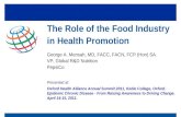The Role of the Food Industry in Health Promotion