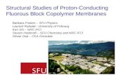 Structural Studies of Proton-Conducting  Fluorous Block Copolymer Membranes