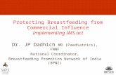 Protecting Breastfeeding from Commercial Influence Implementing IMS act