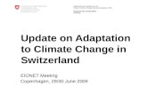 Update on Adaptation to Climate Change in Switzerland