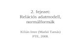 2. fejezet: Relációs adatmodell, normálformák