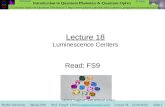 Lecture 18 Photon Entanglement and Teleportation