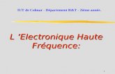 L ’Electronique Haute Fréquence: