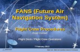FANS (Future Air Navigation System) Flight Crew Procedures
