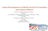 Latest Development on Modal Aerosol Formulation and Indirect Effects