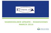 SHAREHOLDER UPDATE – ROADSHOWS MARCH 2010