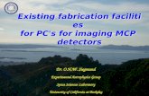 Existing fabrication facilities  for PC's for imaging MCP  detectors