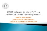 CPUT refuses to stay PUT – a review of latest  developments.