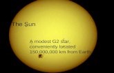 A modest G2 star, conveniently located 150,000,000 km from Earth.