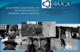 Las variables psicosociales y el desarrollo humano en población urbana argentina