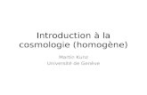 Introduction  à  la cosmologie (homogène)