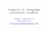 Corpora in language variation studies