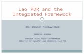 Lao PDR and the  Integrated Framework