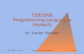 CSE3302 Programming Languages (notes?)